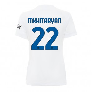 Inter Milan Henrikh Mkhitaryan #22 kläder Kvinnor 2023-24 Bortatröja Kortärmad